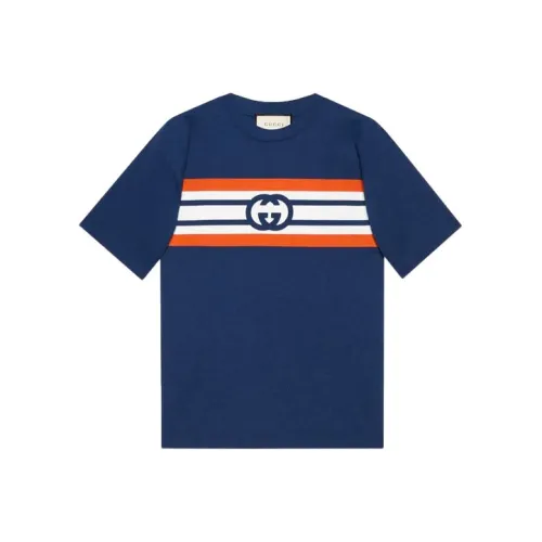 GUCCI Синий Мужской T-Рубашки