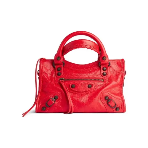 Balenciaga Le City Овечья кожа Сумка через плечо Сумка мини Женская Вермильон