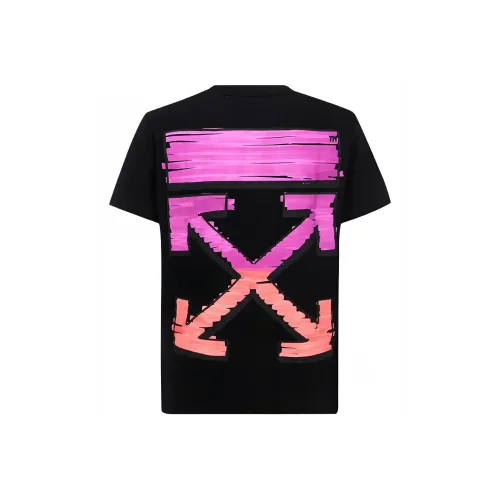 Off Белый SS21 T Рубашка Мужская Черная