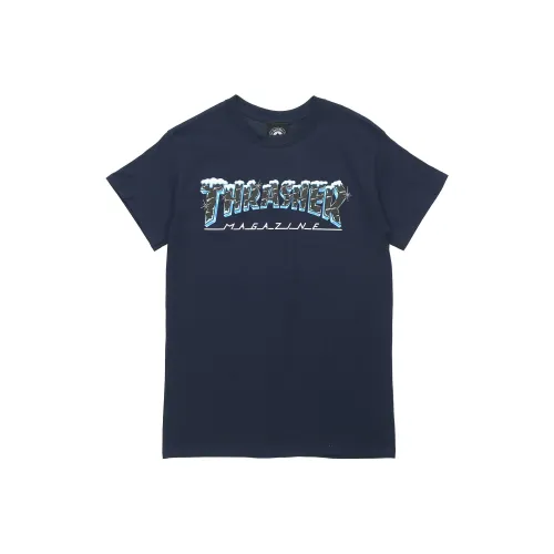 Thrasher T-Shirt US Version Unisex Blue Трашер Т-Ширт Американская Версия Унисекс Синий