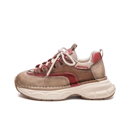 MATA Дышащие Низкие Кроссовки с Толстой Подошвой Женские