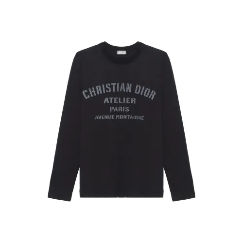 DIOR Quarterly New Products Черные Мужские T-Рубашки