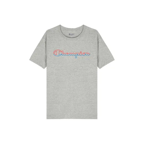 Champion Straight Fit T-Shirt US Version Unisex Gray Чемпион Прямой крой T-Рубашка Версия для США Унисекс Серый