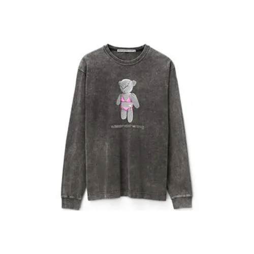 alexander wang Темно-серая унисекс футболка