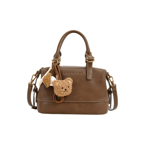 Monna Lisa Коровья кожа Бостонская сумка Сумка Женская Коричневая