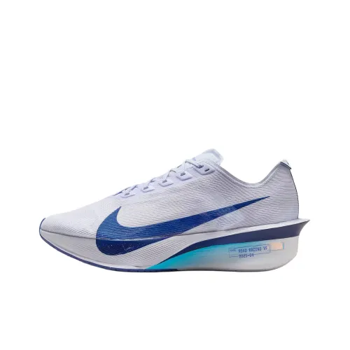 Nike Zoom VaporFly Next 4% Амортизация Противоскользящий Поддержка Низкий Топ Марафон Гонки Беговые кроссовки Унисекс Серый Синий