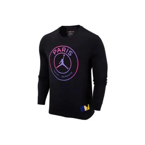 JORDAN PSG Черные Мужские T-рубашки