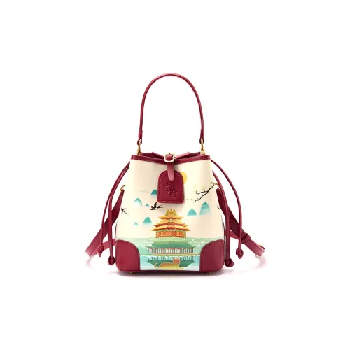 DIFENISE Корова Кожа Ведрообразная Сумка Сумка через плечо Сумка для женщин Многоцветная