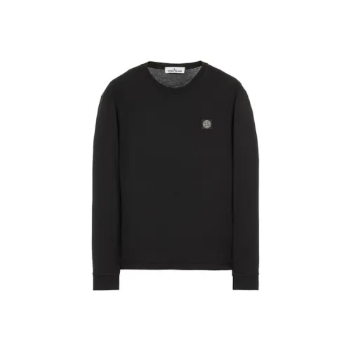 STONE ISLAND Мужские черные T-рубашки