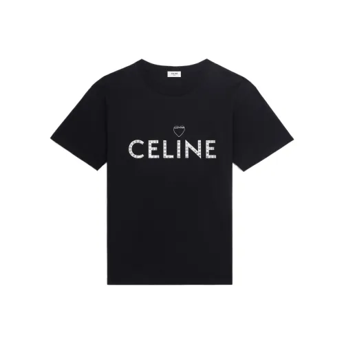 Celine Мужские черные T-рубашки
