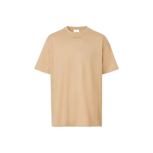 Burberry Буква Cartoon С принтом Прямой крой Короткий рукав Т-рубашка Мужская Хаки