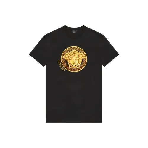 VERSACE Мужские черные T-рубашки