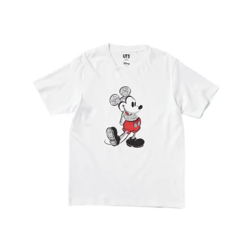 UNIQLO Белая унисекс футболка