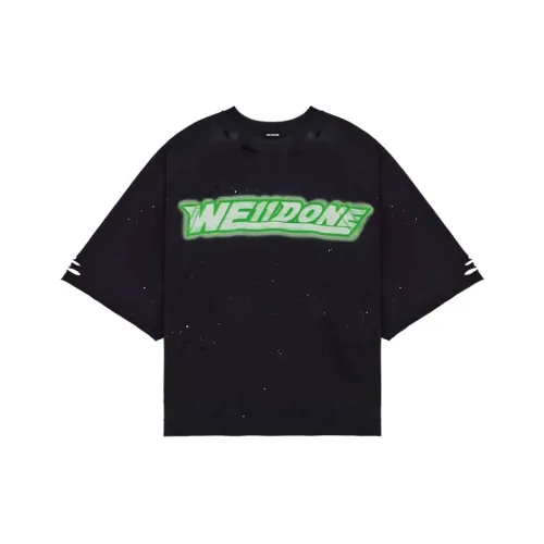 WE11DONE Черная унисекс футболка
