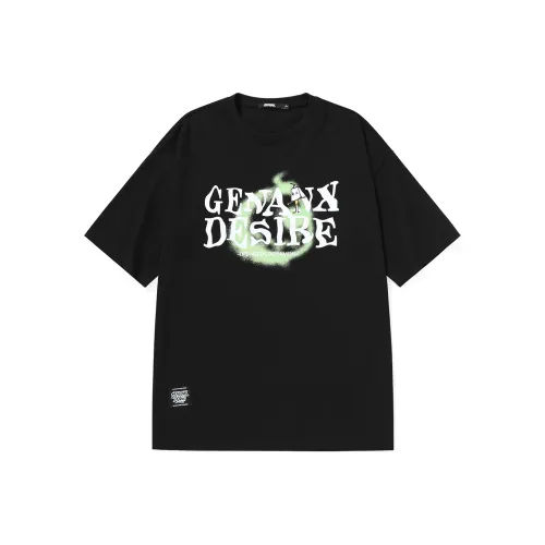 GENANX Прямой крой рукав длиной до локтя рубашка унисекс