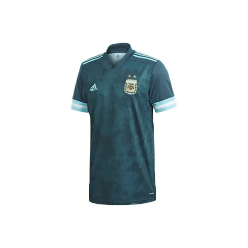 Adidas Argentina National Team T Фанатская рубашка Мужская Синяя Зеленая
