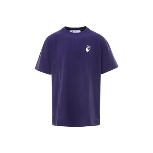 Off Белый T-Рубашка Унисекс Фиолетовый