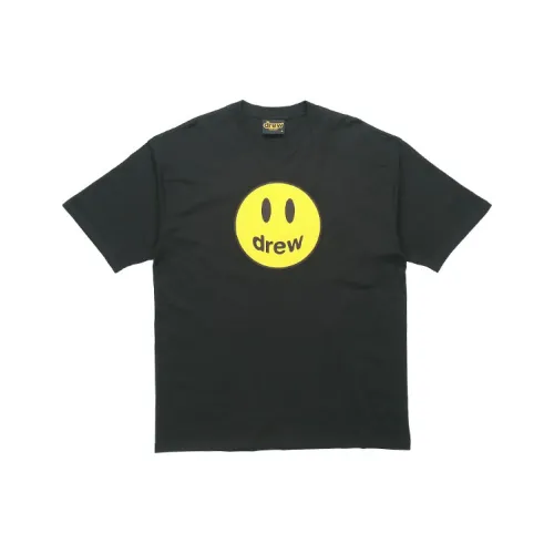 Drew House Smiley Collection Черная Унисекс Футболка