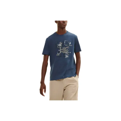 HERMES Глубокое море Синий Мужская T-Рубашка