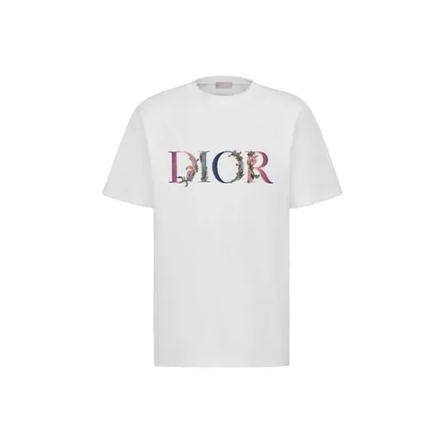 DIOR Quarterly New Products Белые Мужские T-Рубашки