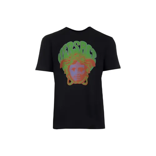 VERSACE Мужские черные T-рубашки