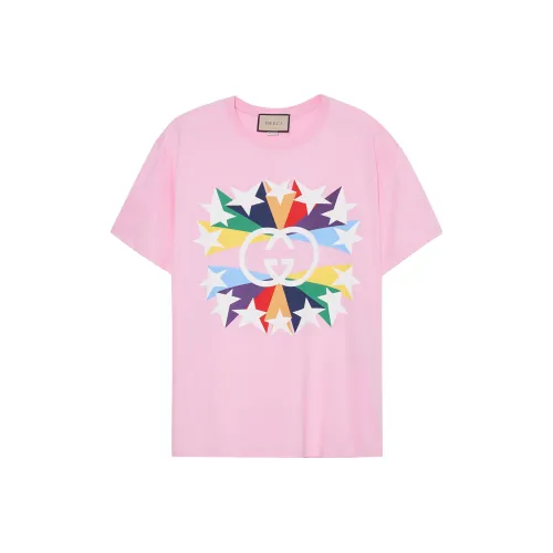 GUCCI Розовые Мужские T-рубашки