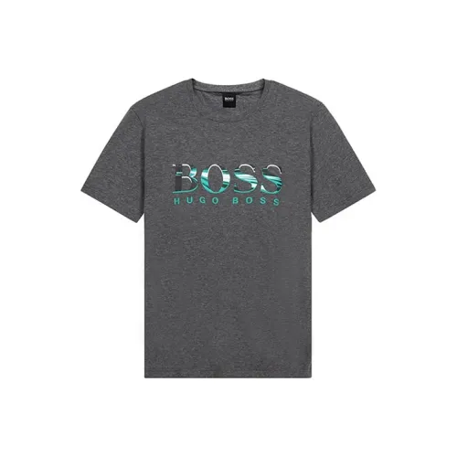 Hugo Boss Серые Мужские T-Рубашки