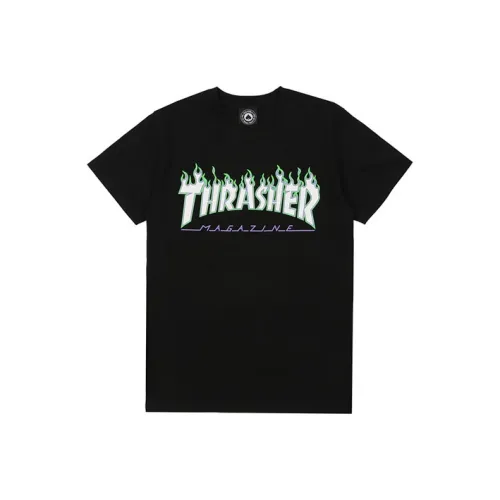 Thrasher SS22 T-Shirt US Version Unisex Black Thrasher SS22 Футболка Американская версия Унисекс Черная