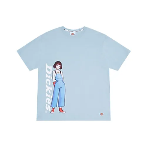 Dickies x Ilya Kuvshinov Collab SS21 Прямой крой T-рубашка Унисекс Небесно-голубой