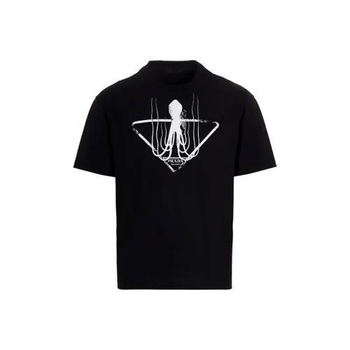 PRADA Мужские черные T-рубашки
