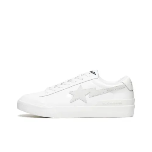 Stadium Goods x A BATHING APE MAD STA Slip-Resistant Abrasion-Resistant Low-Top Skateboard Shoes Men's White Стадион Гудз x A BATHING APE MAD STA Слип-Резистентный Аbrasion-Резистентный Низкий Топ Скейтборд Кроссовки Мужские Белые