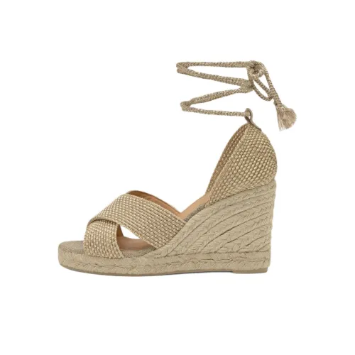 Castañer BECCA one Ремень Сандалии 7 см Женские Золотые