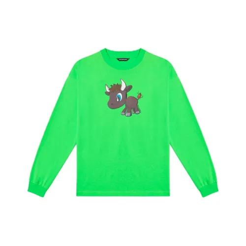 BALENCIAGA Неоновый зеленый Унисекс Футболка