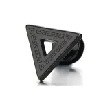 Черный треугольник, серьги-гвоздики