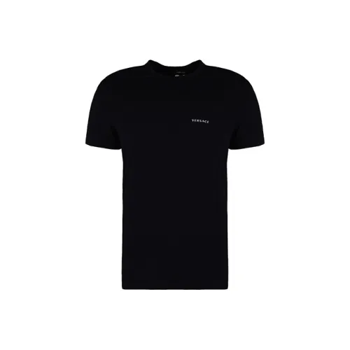 VERSACE Мужские черные T-рубашки