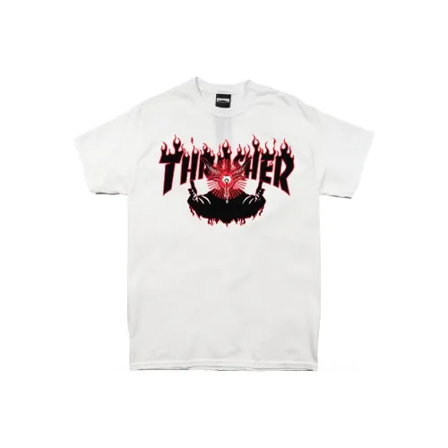 Thrasher T-Shirt Японская версия Унисекс Белый