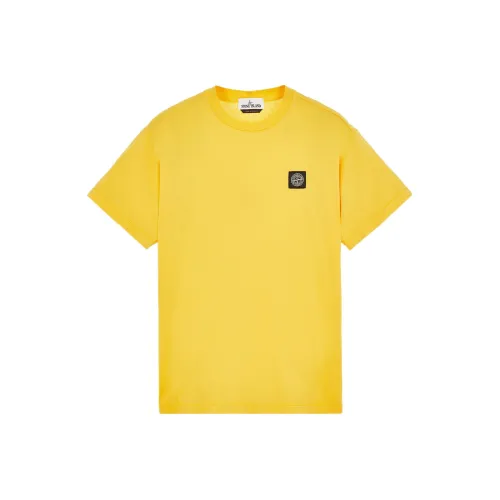 Stone Island Желтая Мужская Футболка