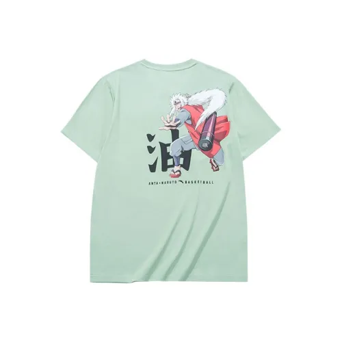 ANTA x NARUTO T Рубашка Мужская Каменно-зеленая