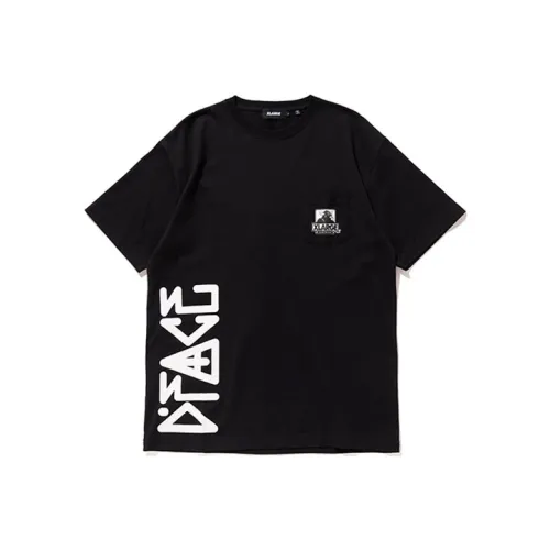XLARGE x D*Face Прямой крой T-рубашка Унисекс Черный