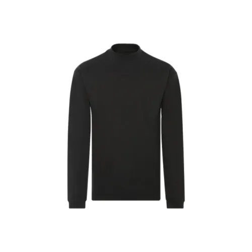 John Elliott Прямой крой Длинный рукав Т-рубашка Мужская Серый Зеленый