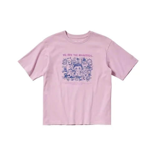UNIQLO Розовая унисекс футболка