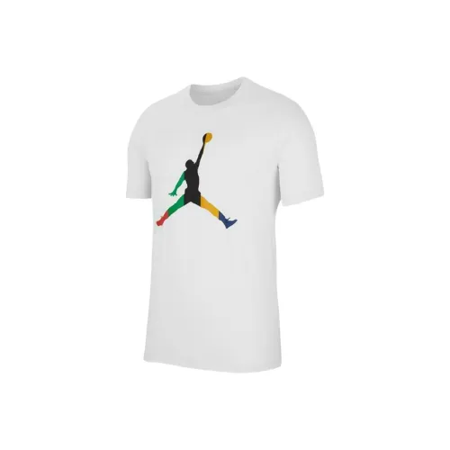 Джордан Набор с короткими рукавами мужская футболка белого цвета