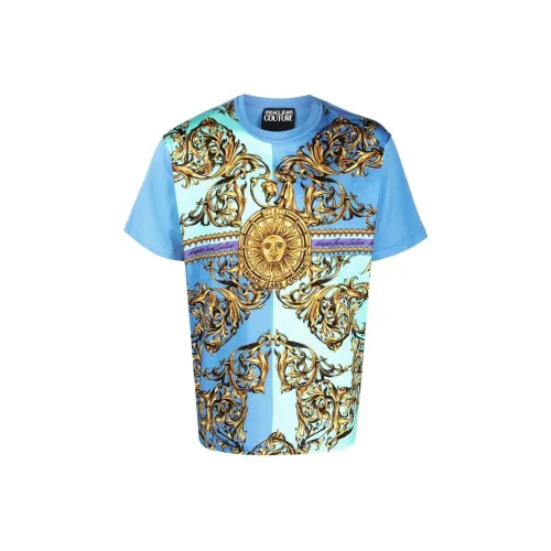 VERSACE JEANS COUTURE Синие Мужские T-рубашки