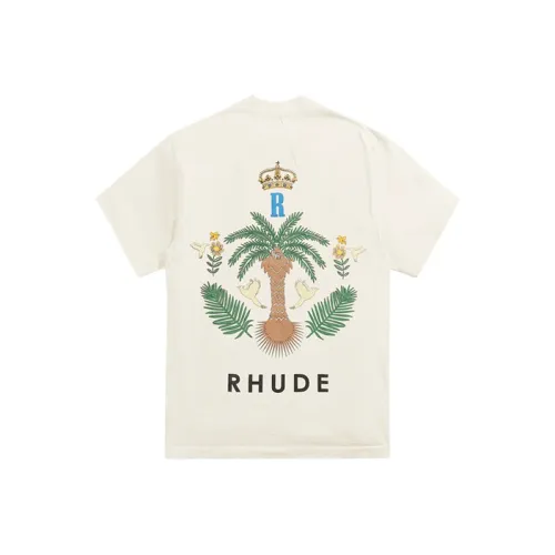 RHUDE Винтажный Белый Мужская Футболка