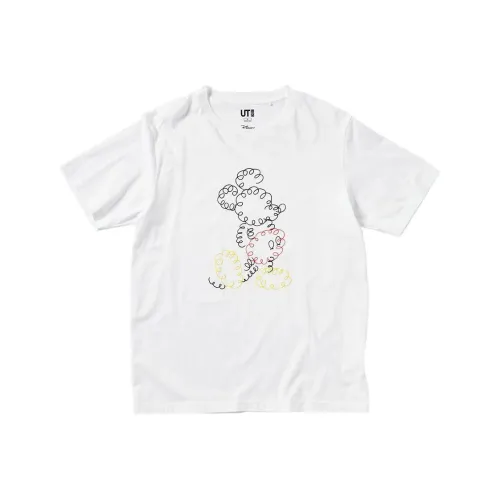 UNIQLO Белая унисекс футболка