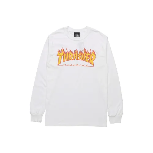 Thrasher Белая Унисекс Футболка