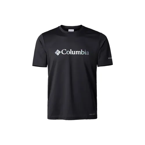 Мужская черная футболка с совместным брендом Columbia