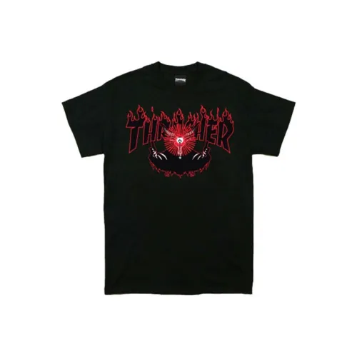 Thrasher T-Shirt Японская версия Унисекс Черный