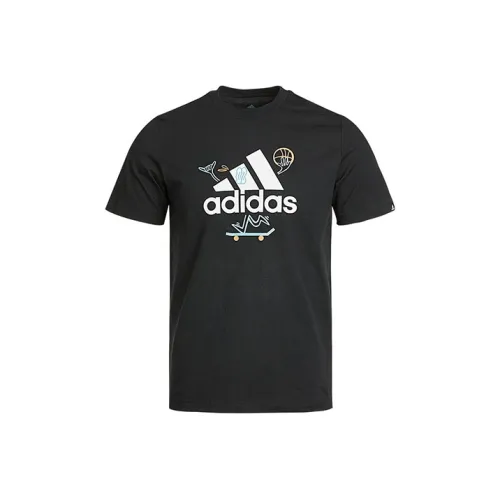 Adidas Мужские черные футболки