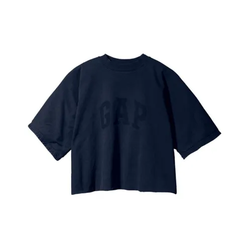 YEEZY Gap X Balenciaga Collaboration Темно-синяя унисекс футболка